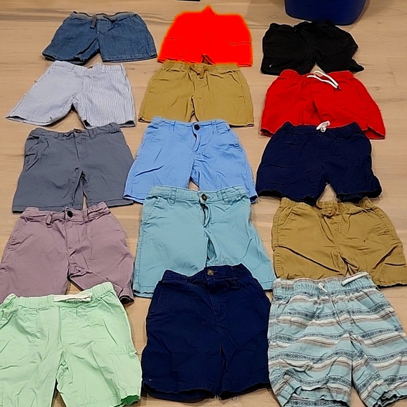 COPY - 7 pair of boys youth size 6 shorts from Carter's Old Navy Oshkosh cat li… - Picture 2 of 7